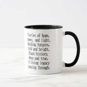 Caneca de poema do Mês da História Negra