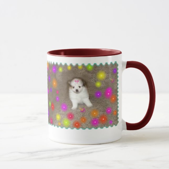 Caneca de Pomeranian do bebê (Direita)