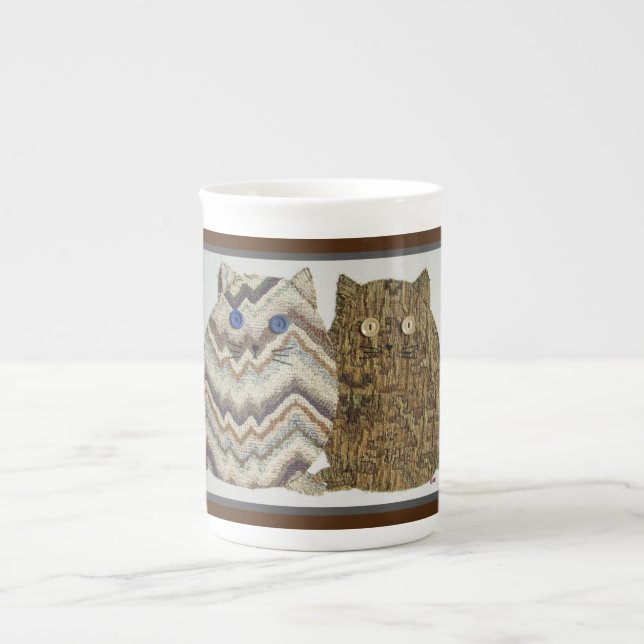 Caneca De Porcelana 2 Fat Cats #1 (Frente)