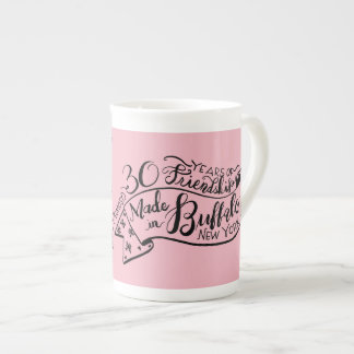 Caneca De Porcelana 30 anos de amizade feitos no búfalo NY