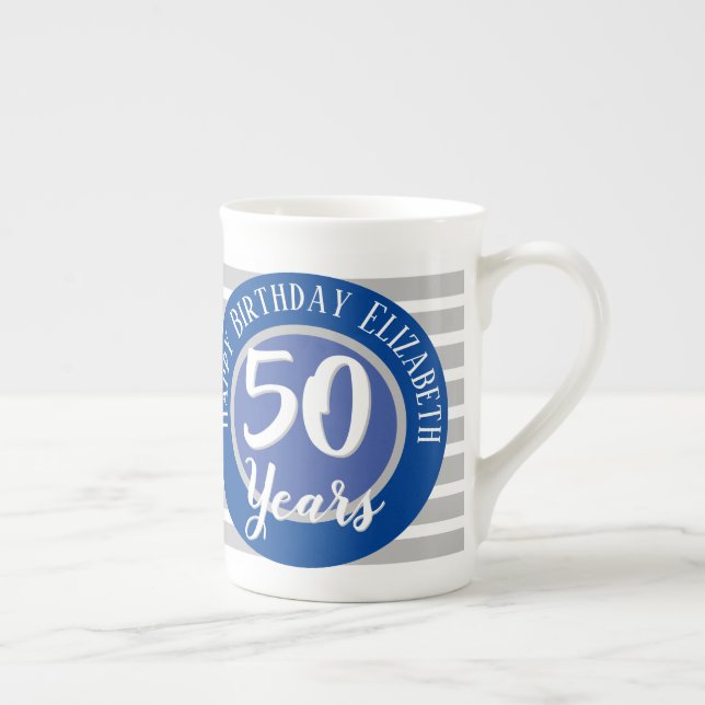 Caneca De Porcelana 50 Anos Aniversário Cama Comemorativa da China Óss (Direita)