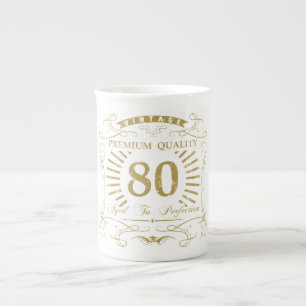 Caneca De Porcelana 80 Birthday Gag Gift