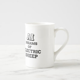 Caneca De Porcelana A inteligência artificial sonha com ovelhas elétri