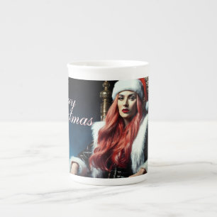 Caneca De Porcelana A irmã mais sensual do Papai Noel - Feliz Natal 03