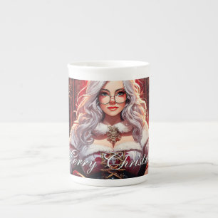 Caneca De Porcelana A irmã mais sensual do Papai Noel - Feliz Natal 03