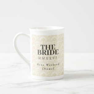 Caneca De Porcelana A Noiva Arte Ornamental Art Déco – Lembrança de