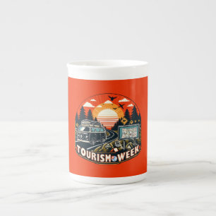 Caneca De Porcelana A Semana do Turismo é a última gota