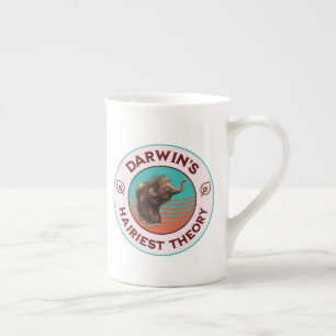 Caneca De Porcelana A Teoria Mais Hairista de Darwin, Cute Wooly Mammo