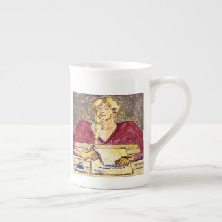 Caneca De Porcelana A Woman Writing a Letter