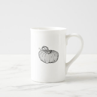 Caneca de Porcelana Abóbora de Halloween