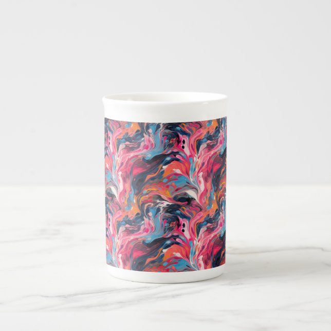 Caneca De Porcelana Abstract Paint 01 (Frente)