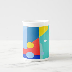 Caneca De Porcelana Abstrato de Mug