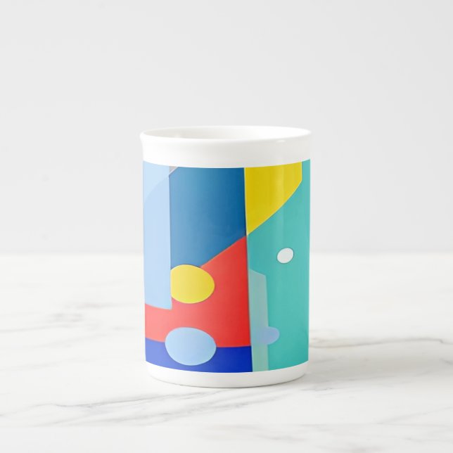 Caneca De Porcelana Abstrato de Mug (Frente)