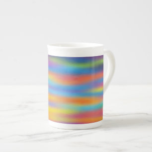Caneca De Porcelana Abstrato Desert Sunset Sky Trabalho de arte