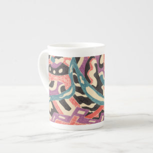 Caneca De Porcelana abstrato original "Selvagem"