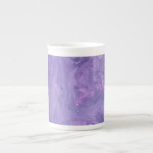 Abstrato Roxo Especialidade Ossada China Mug