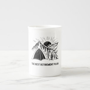 Caneca De Porcelana Acampamento É O Meu Plano De Aposentação Câmera Ap
