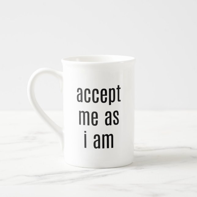 Caneca De Porcelana Aceite-Me Como Sou Especialmente Mug (Esquerda)