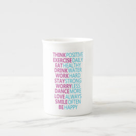 Caneca De Porcelana Acompanhador de água motivacional