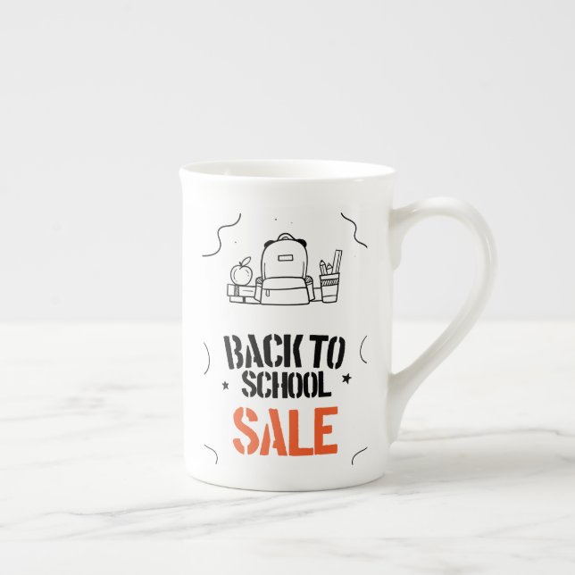 Caneca De Porcelana Adesivo de Parede (Direita)