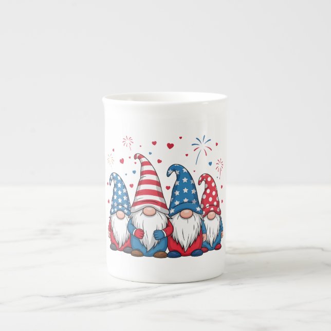 Caneca De Porcelana Adoráveis Gnômes de Desenho Animado EUA-68123 (Frente)