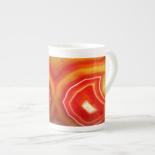 Caneca De Porcelana Agato Laranja Falln