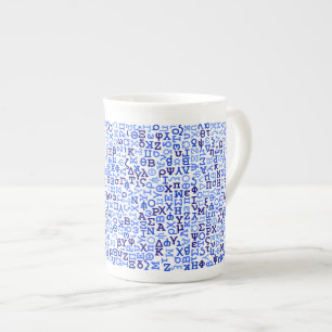 Caneca De Porcelana Alfabeto grego