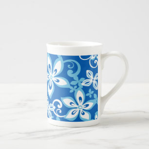 Caneca De Porcelana ALOHA HAWAII (AZUL x 2) OSSO CHINA MUG