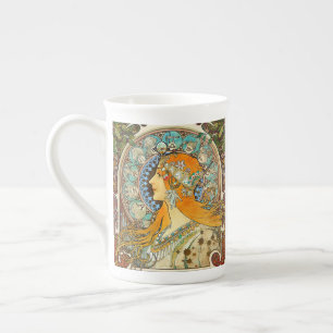 Caneca De Porcelana Alphonse Mucha Art Nouveau Zodiac