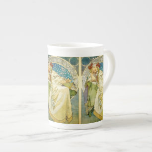 Caneca De Porcelana Alphonse Mucha Princess Hyacinth Art Nouveau