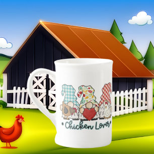 Caneca De Porcelana amantes de frango gnomo do País
