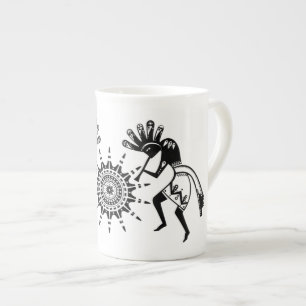 Caneca De Porcelana Americanos nativos - Sun Dancing Kokopelli 1