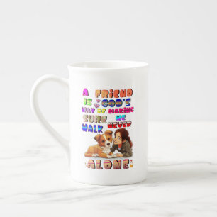 Caneca De Porcelana Amigos São o Modo de Deus de Garantir que Nunca Ca