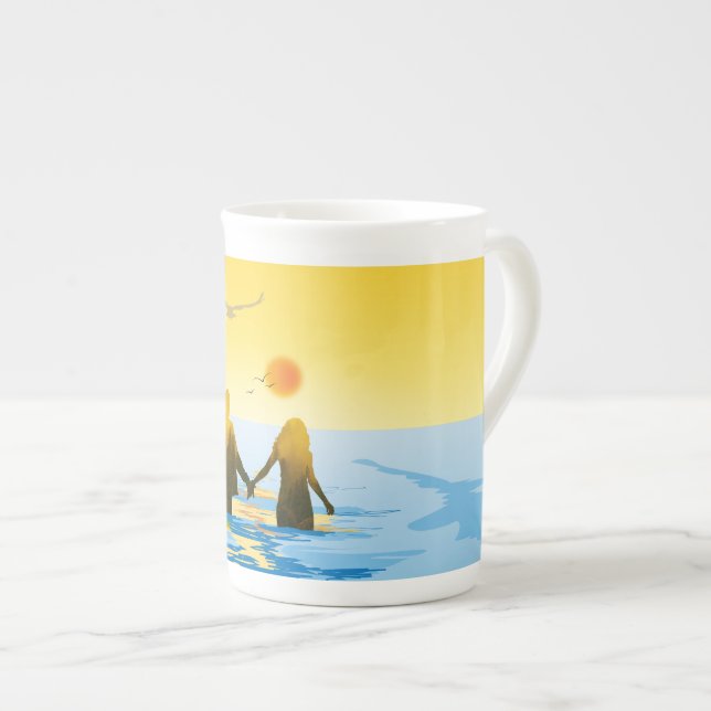 Caneca De Porcelana Amor (Frente Esquerda)
