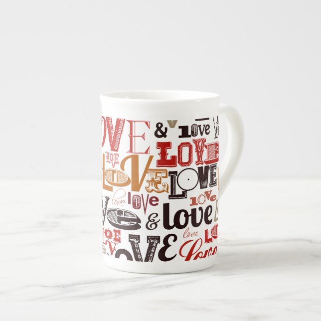 Caneca De Porcelana Amor 1 (Frente Esquerda)
