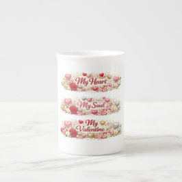 Caneca De Porcelana Amor de Valentim, Presente Romântico