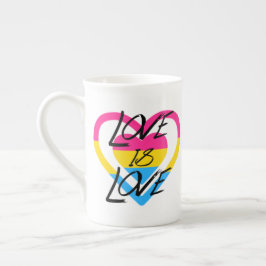 Caneca De Porcelana Amor é Amor - Orgulho Pansexual
