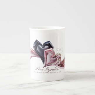 Caneca De Porcelana Amor Gira Juntos Beber Mug