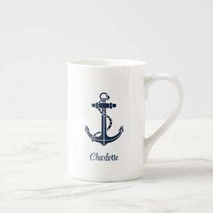 Caneca De Porcelana Âncora de Barco Náutica Despedida de Solteira Pers
