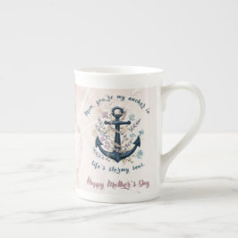 Caneca De Porcelana Âncora Steadfast - Dia de as mães
