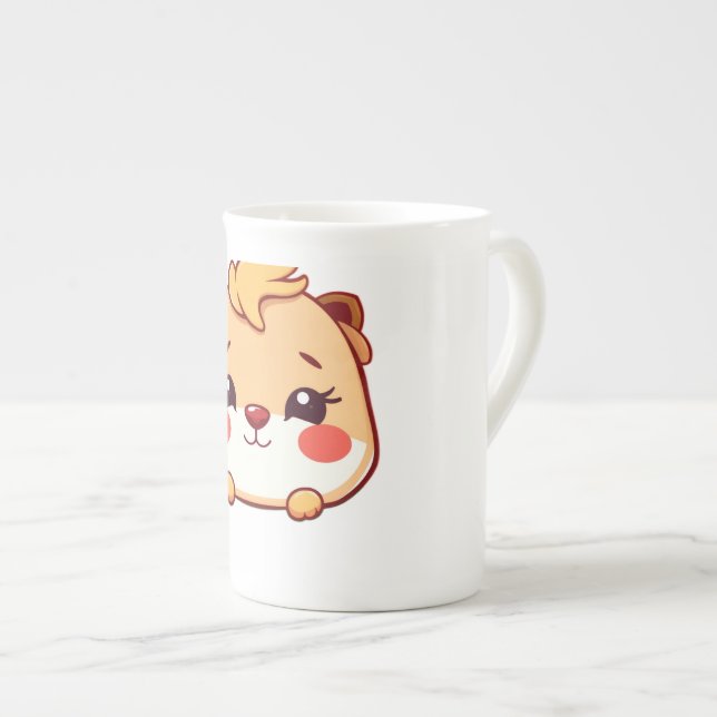 Caneca De Porcelana Animal fofo (Frente Esquerda)