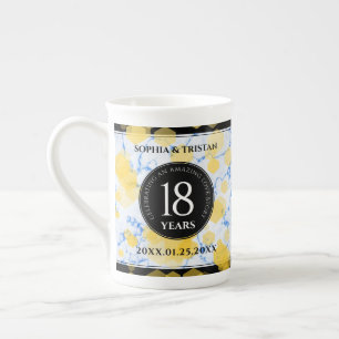 Caneca De Porcelana Aniversário de Casamento de Porcelana 18