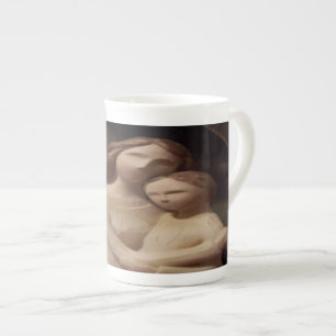 Caneca De Porcelana Anjo e Criança