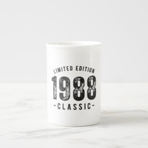 Caneca De Porcelana Ano de Nascimento Clássico de 1988