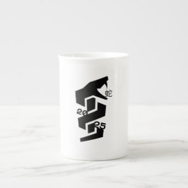 Caneca De Porcelana Ano do abstrato de Cobra 2025