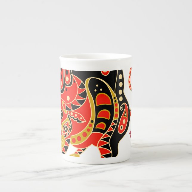 Caneca De Porcelana Ano do Ox (Frente)