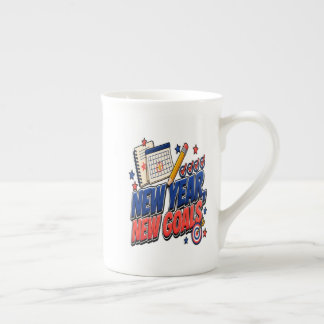 Caneca De Porcelana Ano Novo, Novos Objetivos