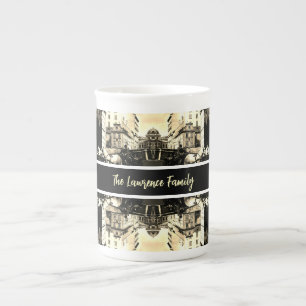 Caneca De Porcelana Antigo Austria Viena Dreimaderlhaus Fiaker
