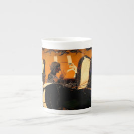 Caneca De Porcelana Antiguamente grego Black-Figure Art Bone China Mug
