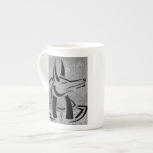 Caneca De Porcelana Anubis Bone China Mug